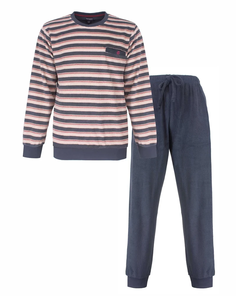 Paul Hopkins Badstof pyjama heren - Grijs