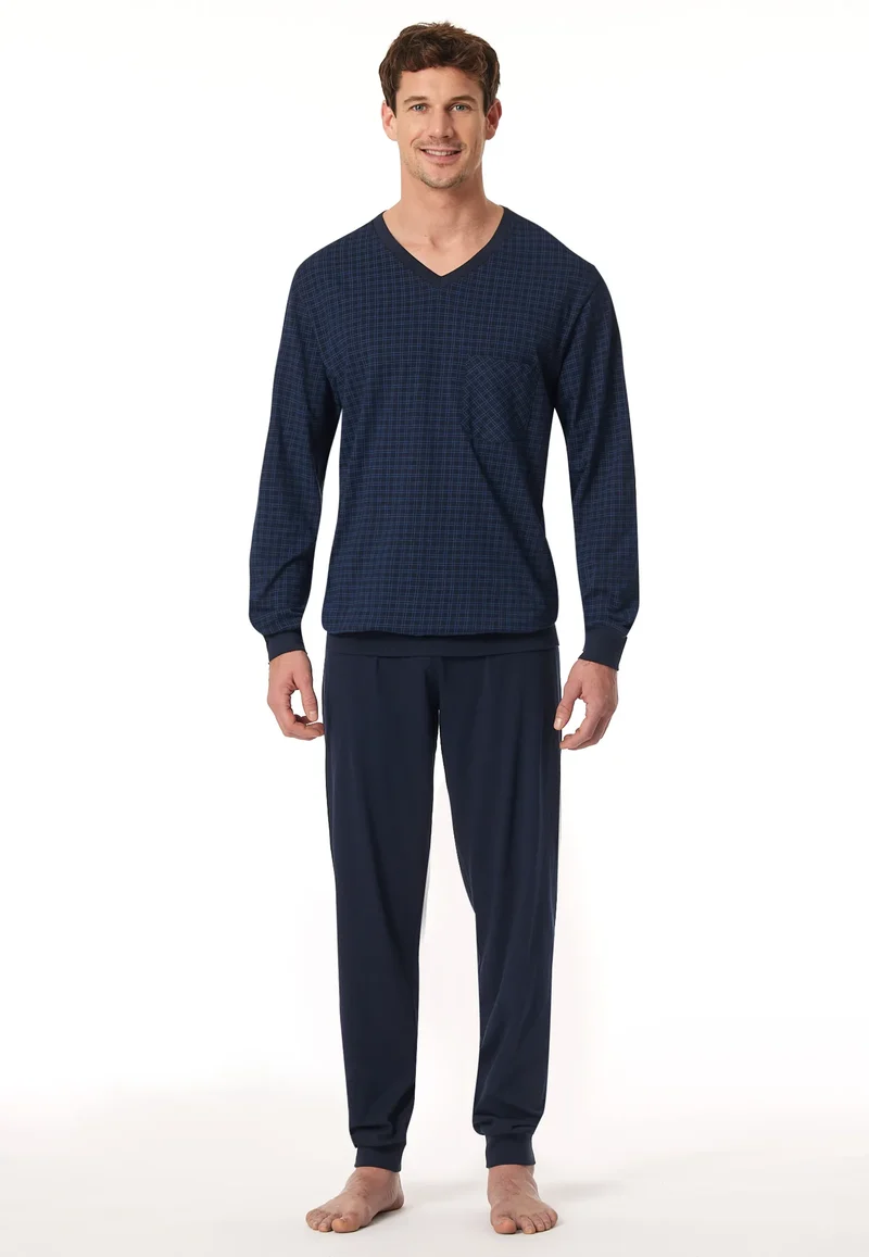 Schiesser heren pyjama Katoen - Comfort Essentials