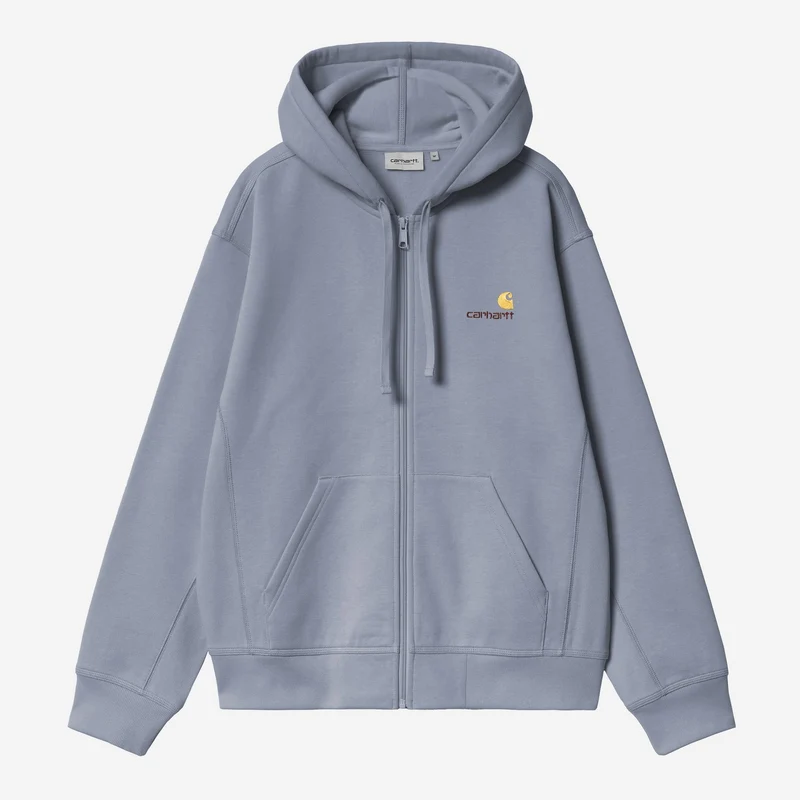 Carhartt WIP Heren capuchon American Script Jas | Schaduwblauw