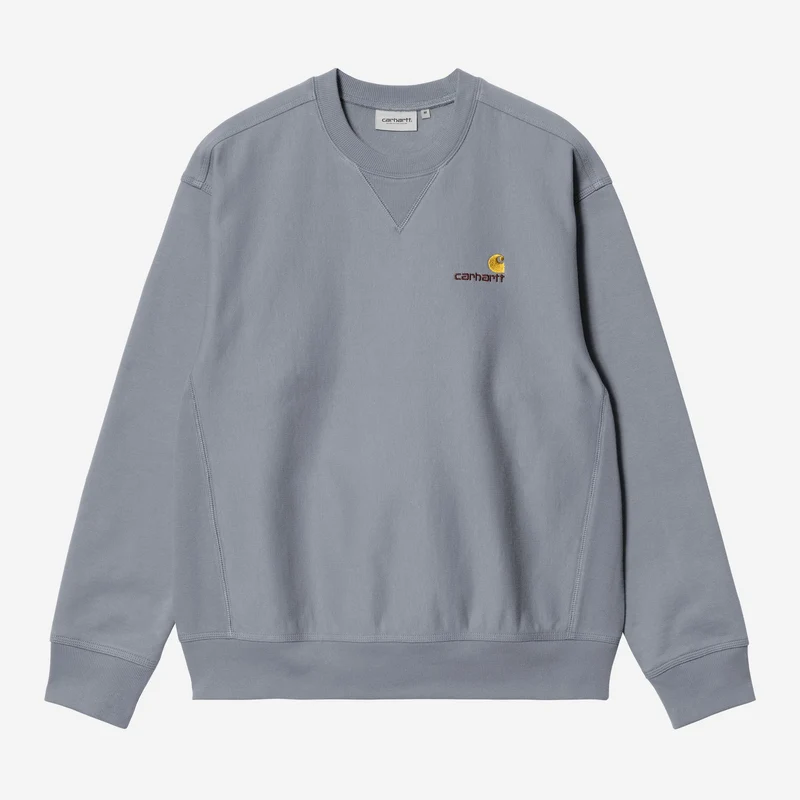 Carhartt WIP HEREN American Script Sweatshirt | Schaduwblauw