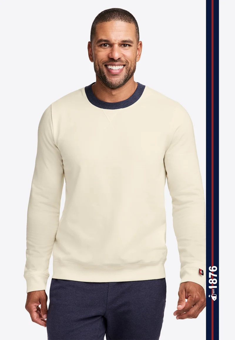 Jockey® Lightweight Cotton Blend Fleece Crew Sweatshirt