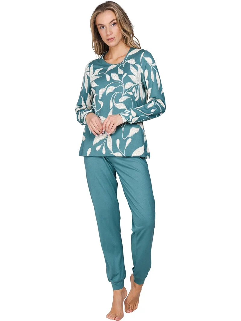 Pastunette dames pyjama lange mouwen modal - Flower