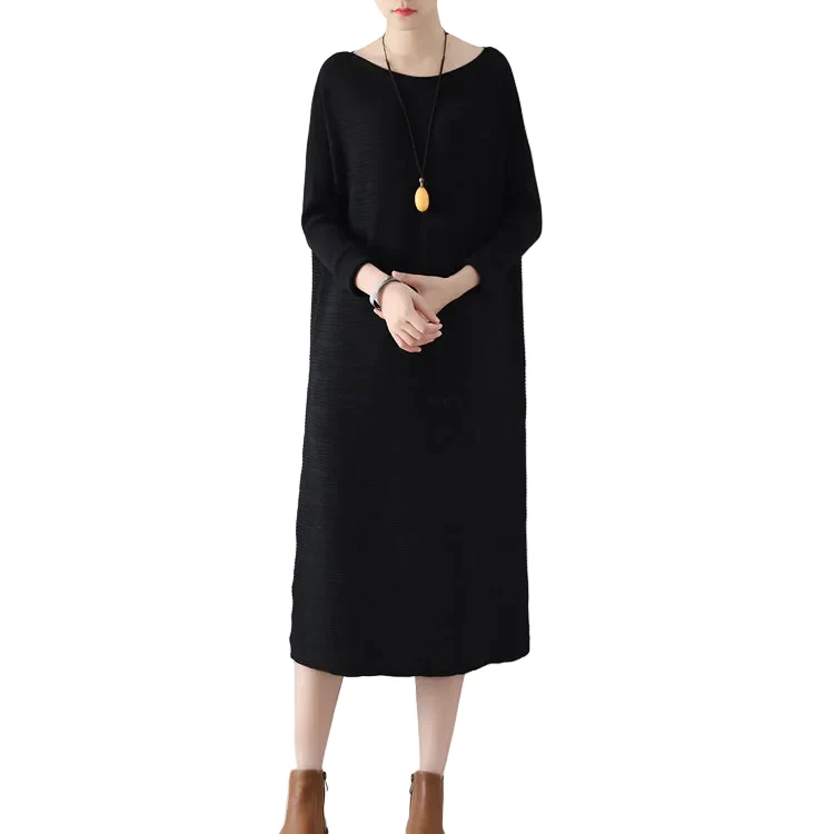 Dames Gebreide Trui Jurk Winterstijl Comfortabel Warm