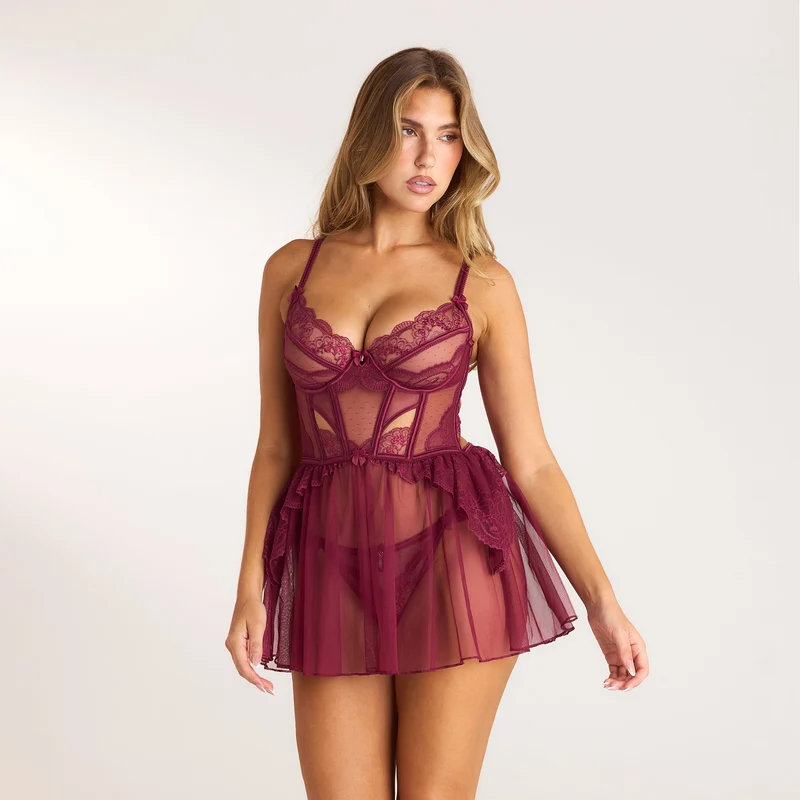 Angelica Intimates Babydoll (Set) - Bessenrood