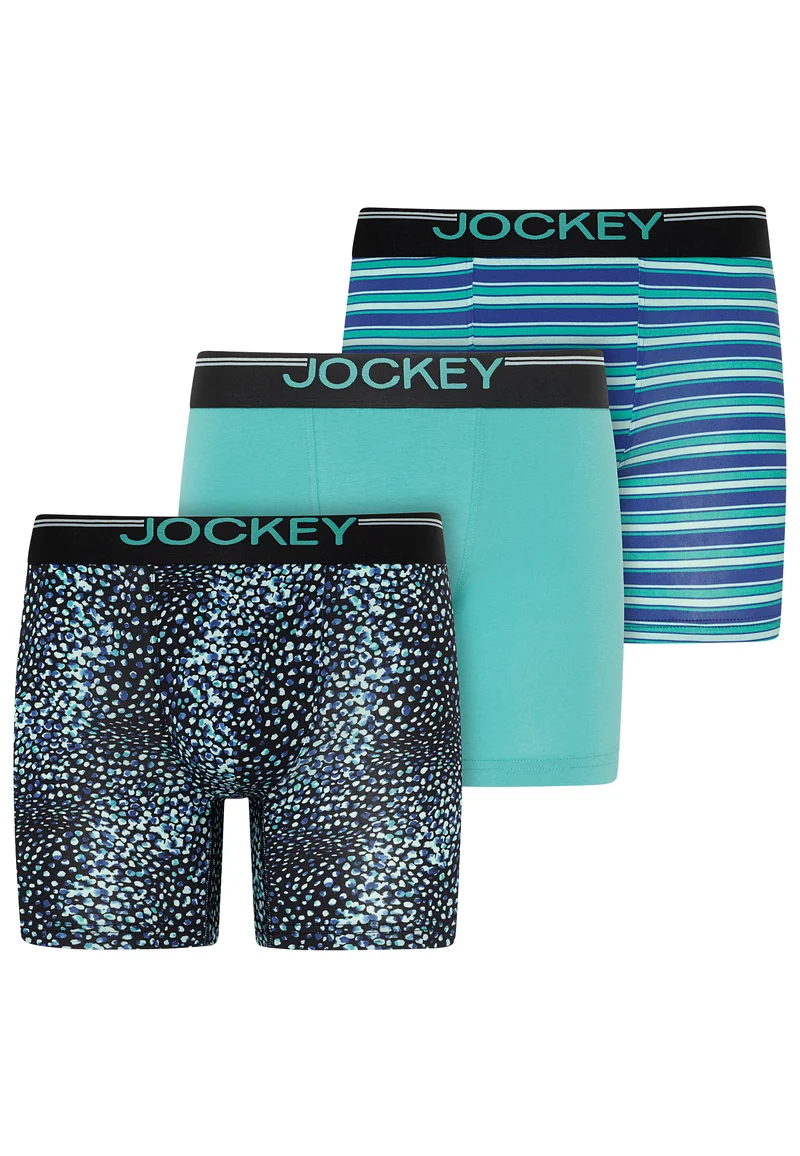Jockey® Cotton Stretch Comfort Boxer Trunk - 3 Pack