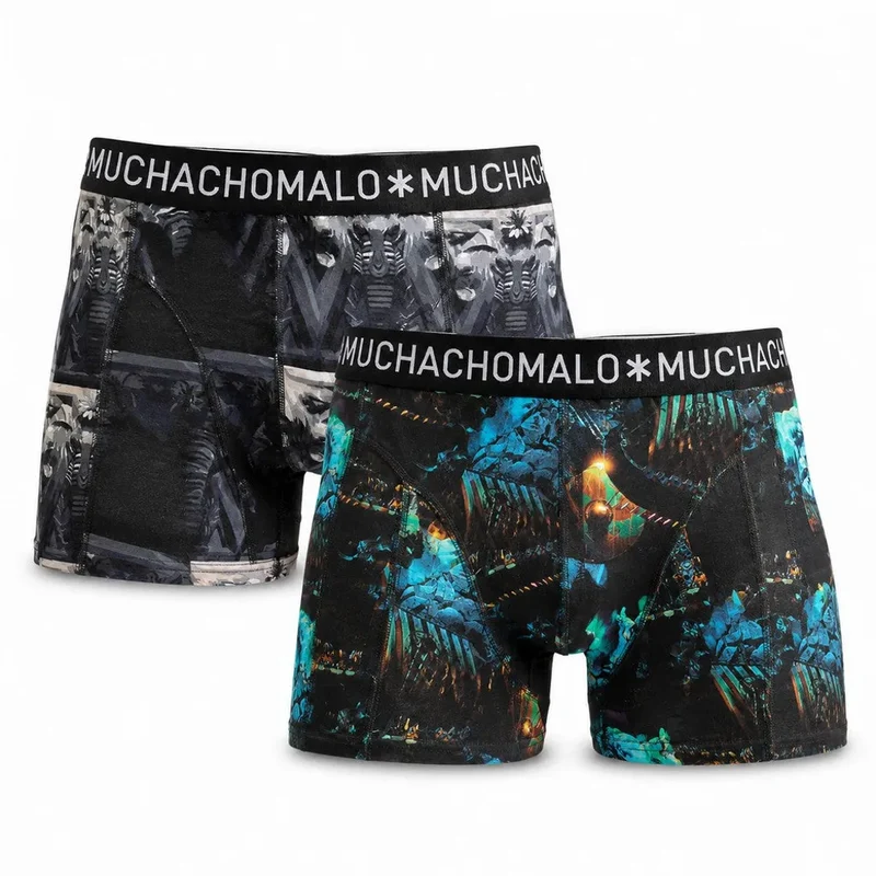Men 2-Pack Boxershorts Elepant Is King ELEPHIKING