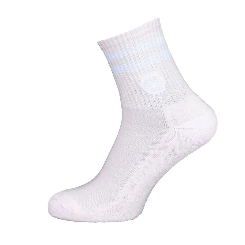 Indian Maharadja Striped Short Sock Pale Pink