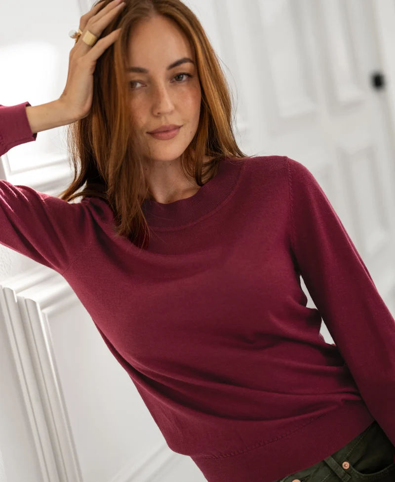Merino trui LA GIGI Berry