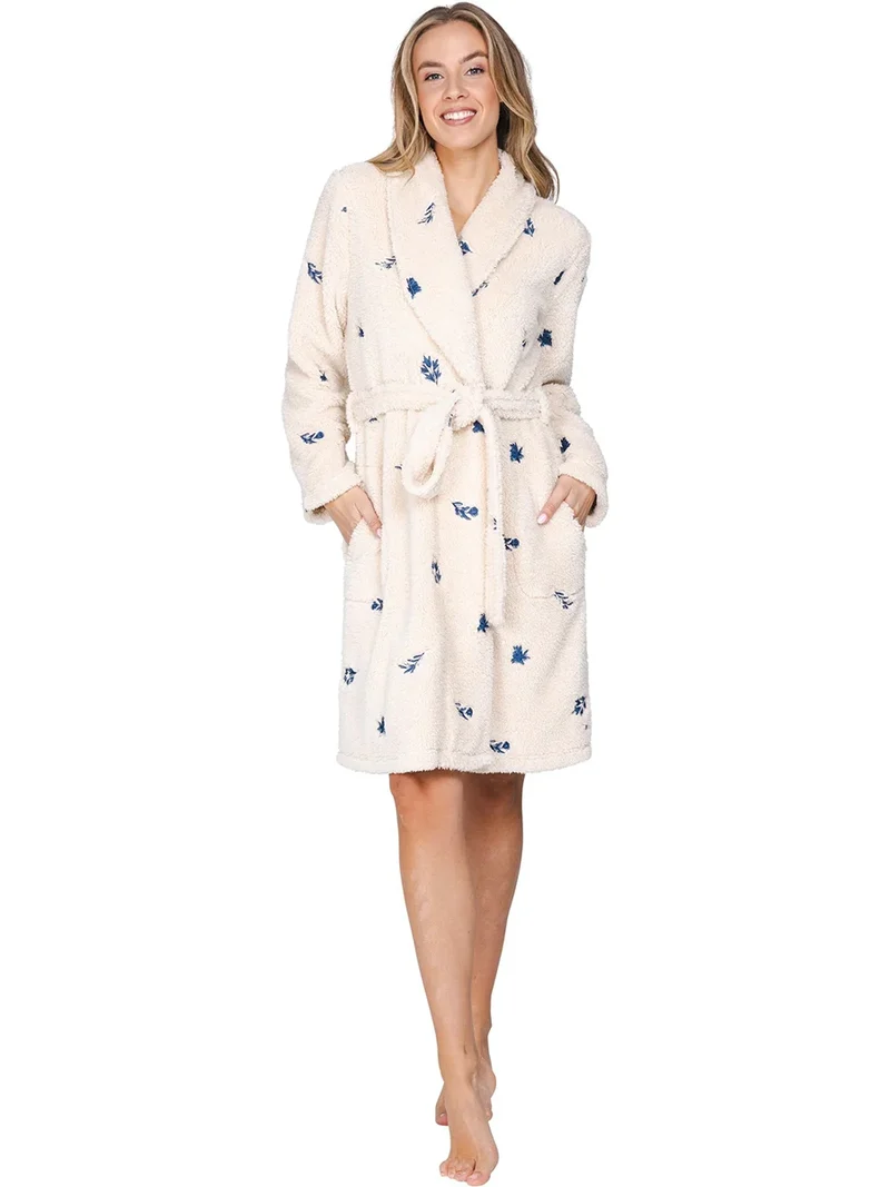 Pastunette premium dames Fleece Badjas - Stars