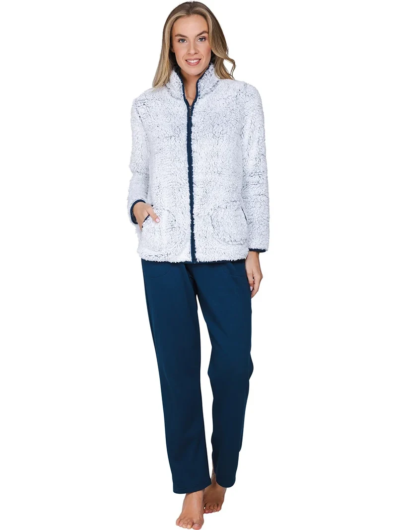 Pastunette Teddy Huispak Dames Fleece - Blue
