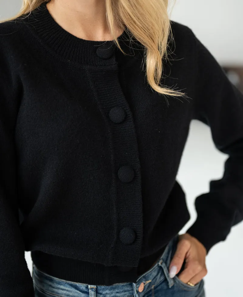 Kort merino vest LA ISABELLE Zwart