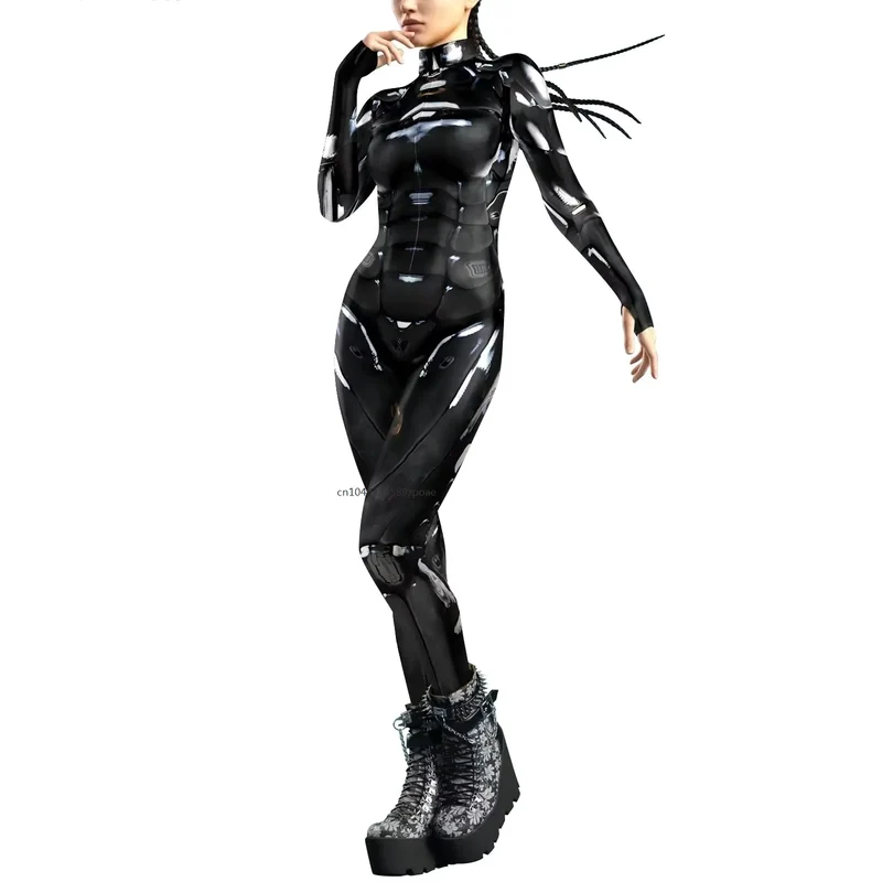 Dames Jumpsuit Futuristisch Punk Design