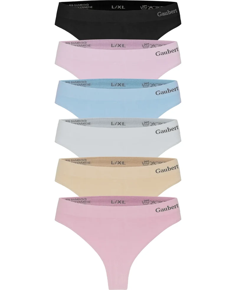 Gaubert 6-pak bamboe strings dames