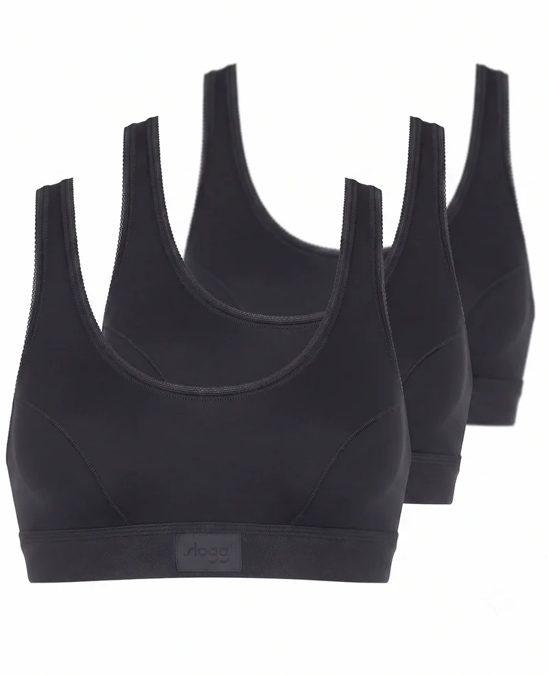 Sloggi 3-pack Double comfort top dames - katoen