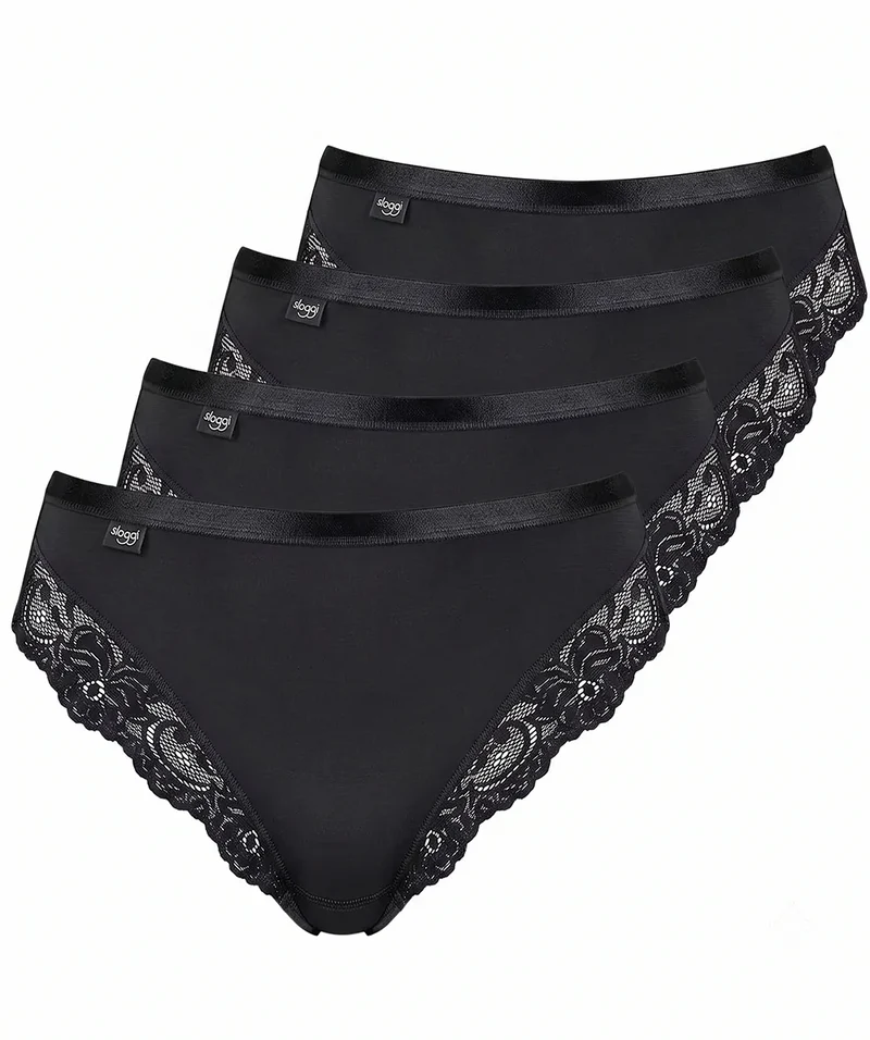 Sloggi 4-pack Romance Tai - Kanten dames heup slip