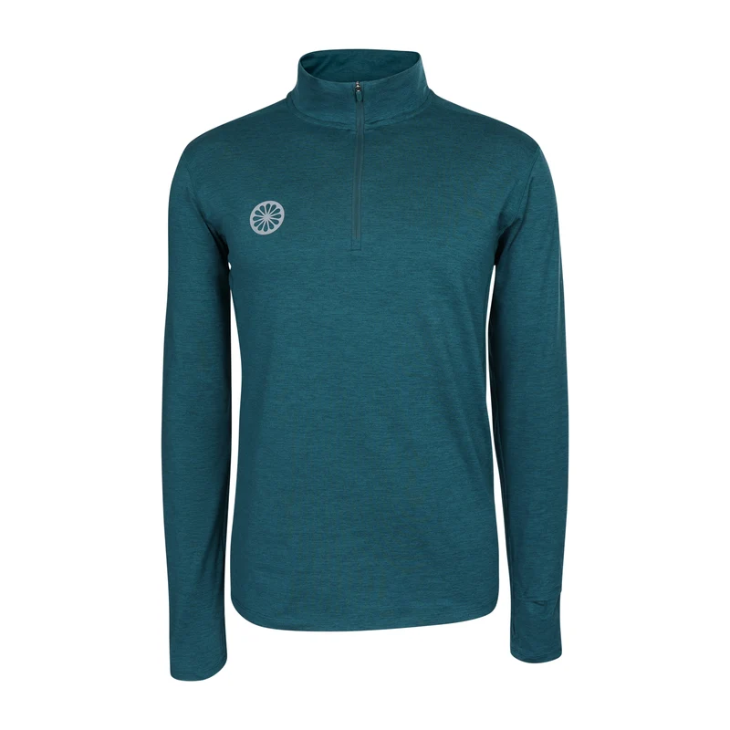Indian Maharadja Women Half Zip Longsleeve Ocean