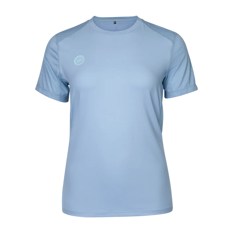 Indian Maharadja Women Dry Touch Round Neck Tee Sky Blue