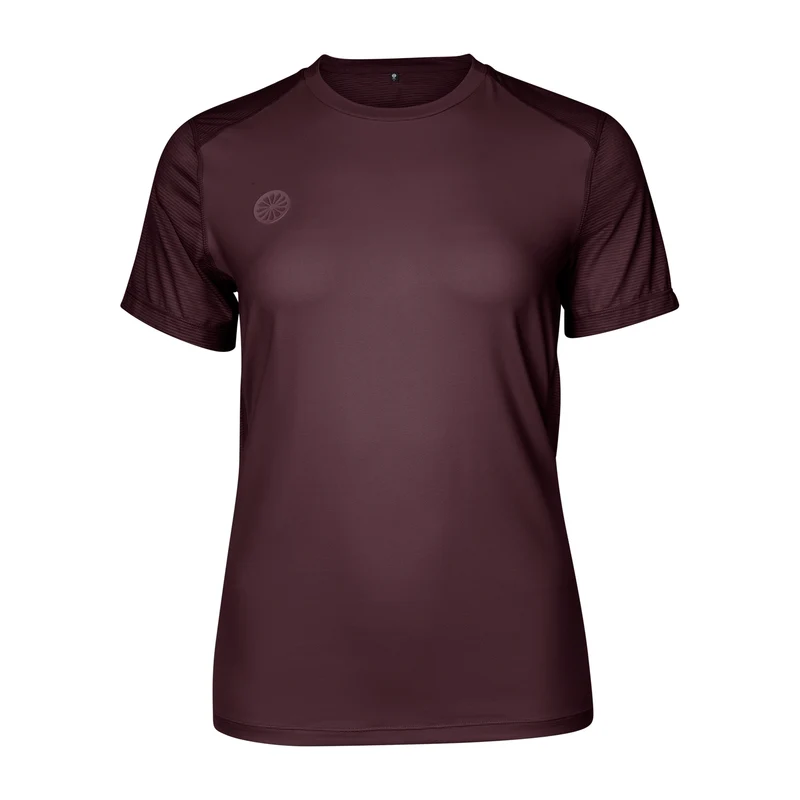 Indian Maharadja Women Dry Touch Round Neck Tee Dark Berry