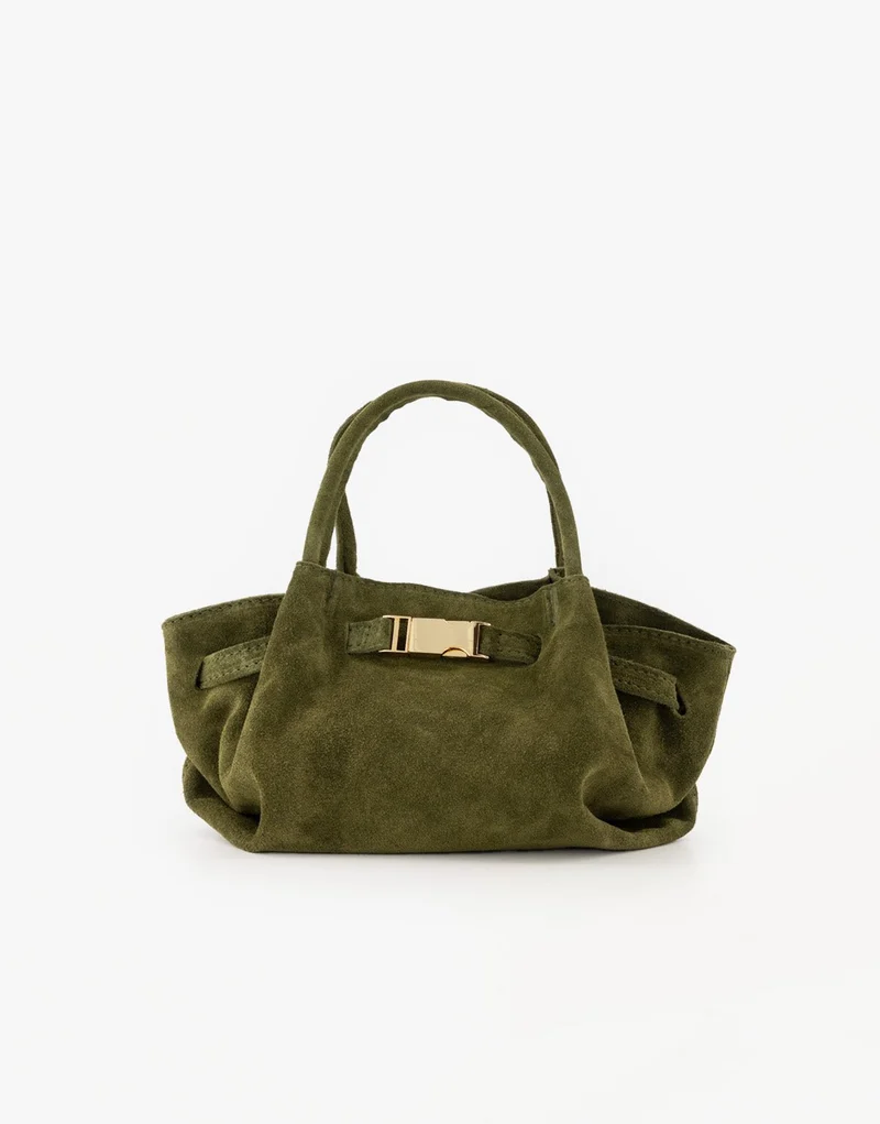 Army Groene Suede Shopper - Tas