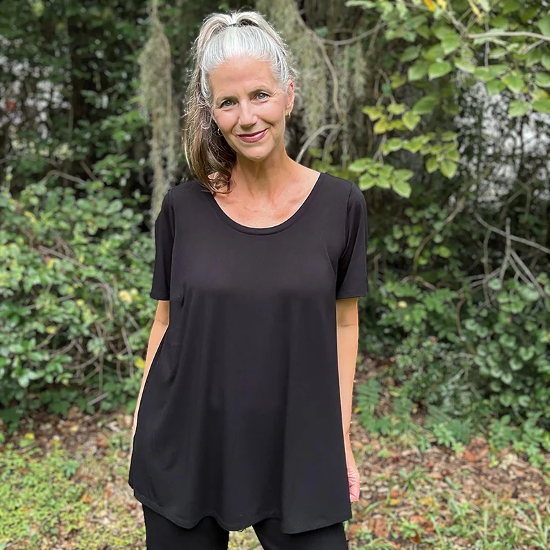 Bamboo Lounge T-shirt - Black