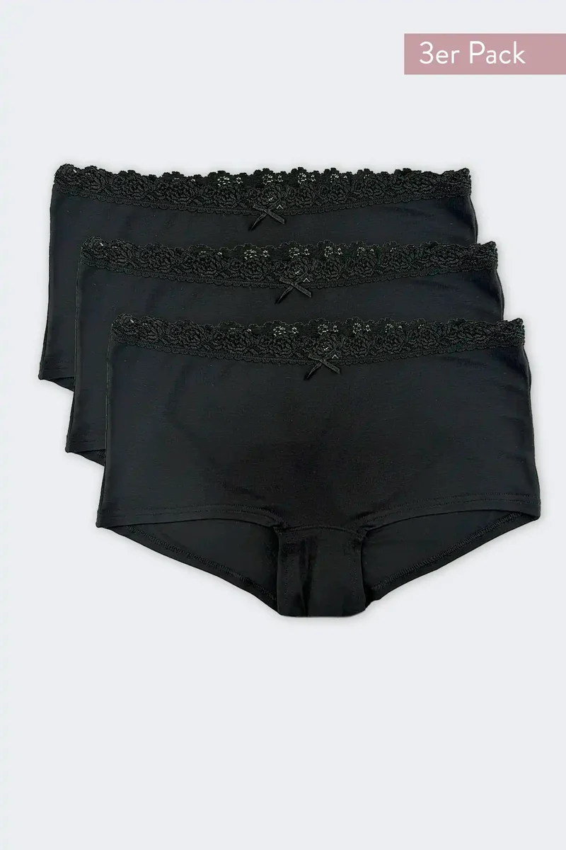 Nina von C 3-pack dames Panty Slip - Kant