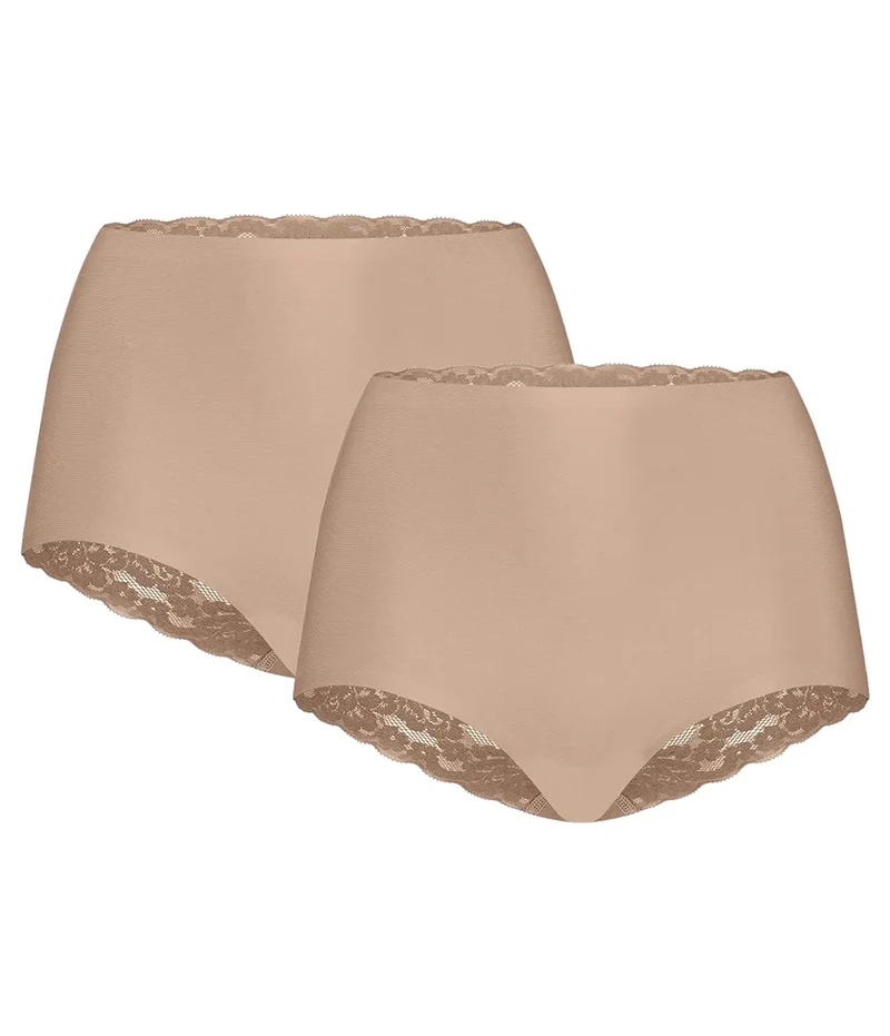 Ten Cate 2-pack secrets kanten high waist slip
