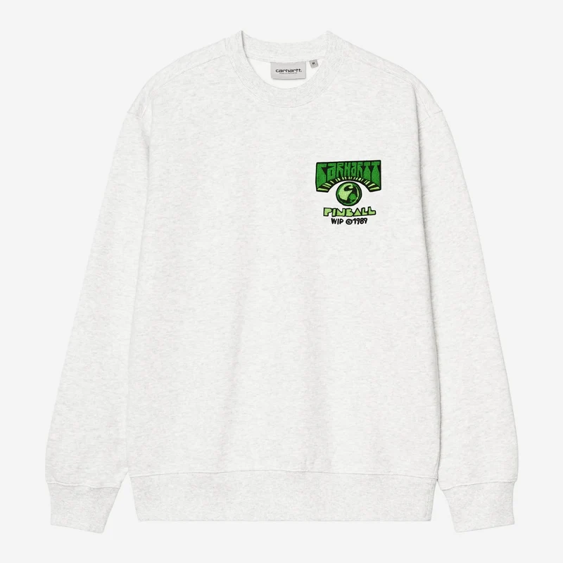 Carhartt WIP Mens Pinball Sweatshirt | Ash Heather