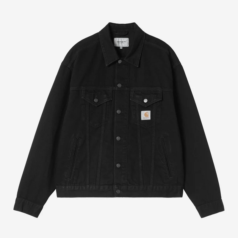 Carhartt WIP Helston herenjas | Zwart gewassen