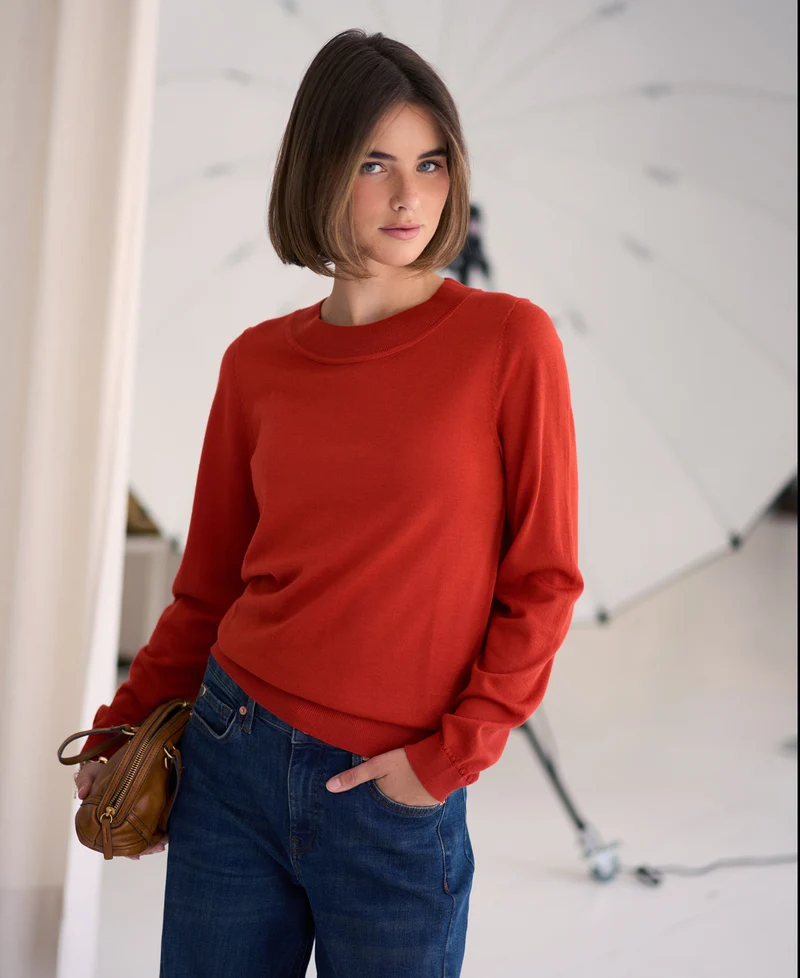 Merino trui LA GIGI Cayenne