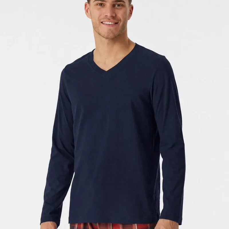 Langarmshirt V-Ausschnitt 180285