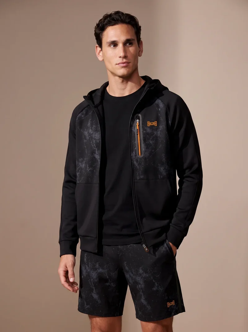 Sjeng Mike Men Hooded Jacket - Black