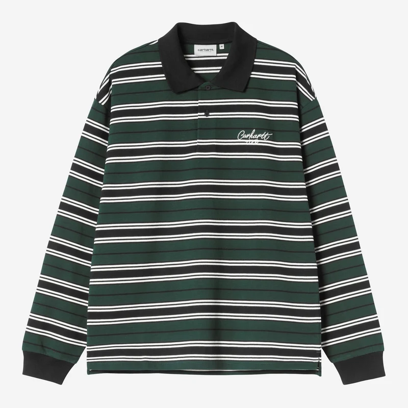 Carhartt WIP Heren Devitt Rugby Shirt | Donkere Scarab