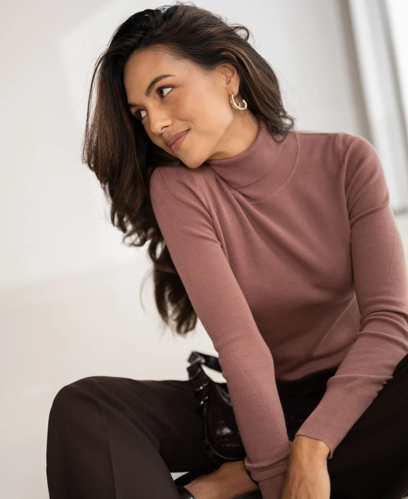 Merino coltrui LA FORTE Dusty pink