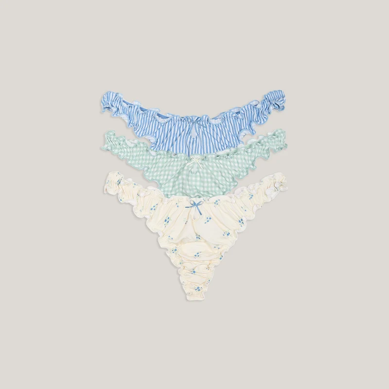 Bamboo Scrunchie Strings (3-pack) - Multi
