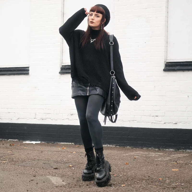 120 Denier Tights - Storm Cloud