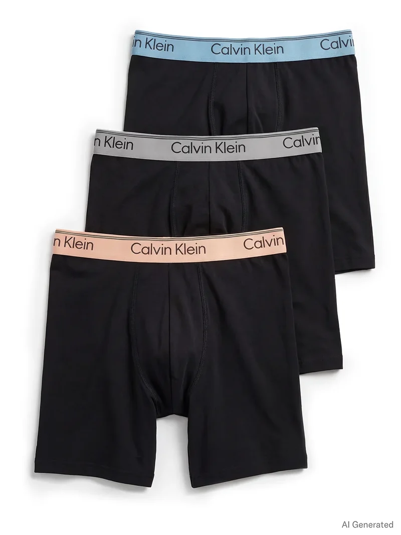 Calvin Klein 3-Pack Boxer Briefs heren extra lange pijpjes - Microfiber stretch