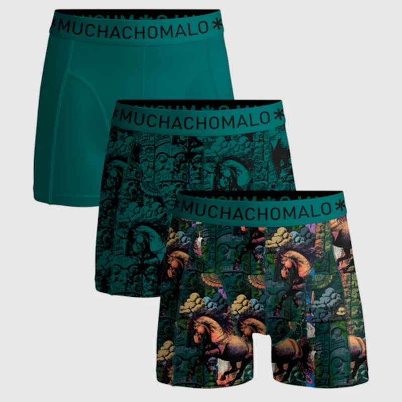 Men 3-Pack Boxershorts TOTEMHORSE1010