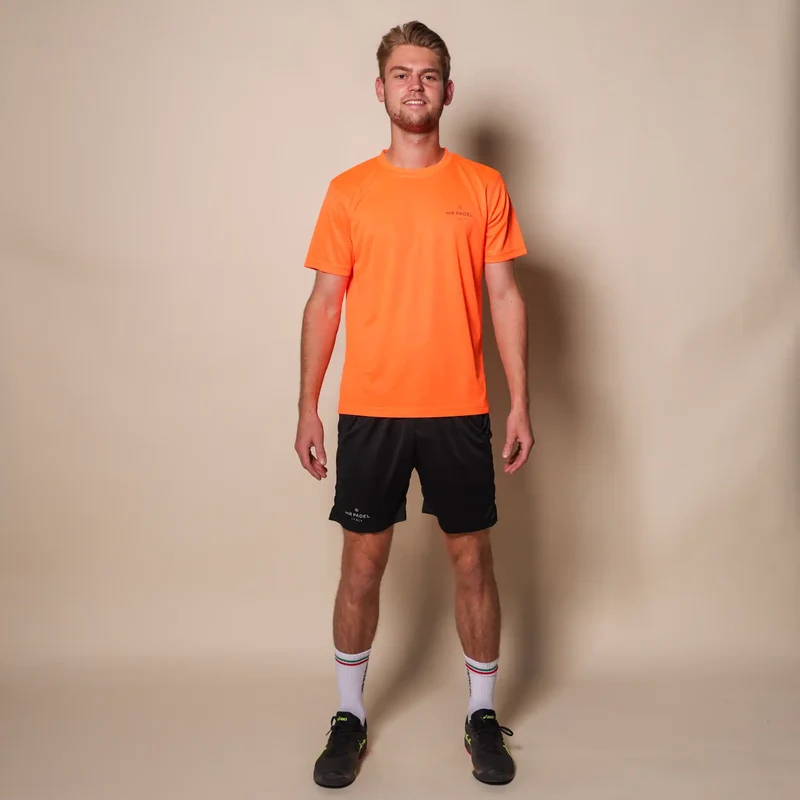 Mr Padelshirt Regular Fit Neon Oranje