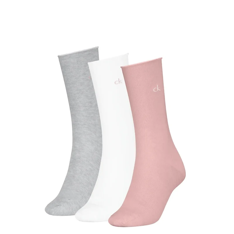 Calvin Klein 3-paar dames sokken - Rolltop