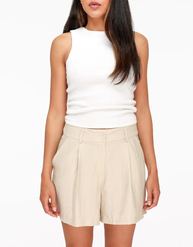 Beige Wijde - Short