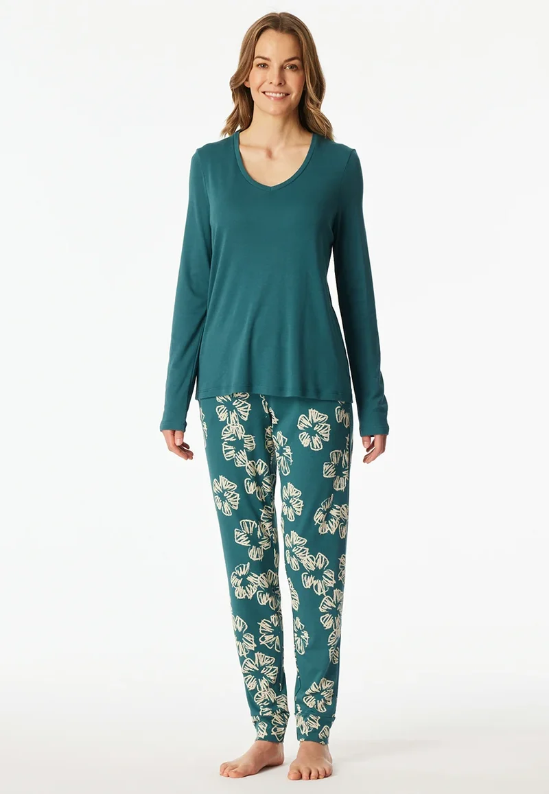 Schiesser dames pyjama Flower - Modal - Katoen