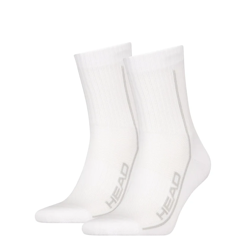 Head All Sports Performance Short Crew 2 Pack White