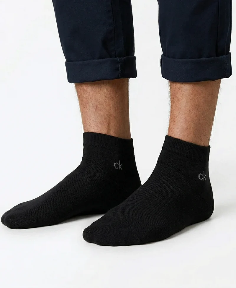 Calvin Klein 3-paar Quarter heren sokken