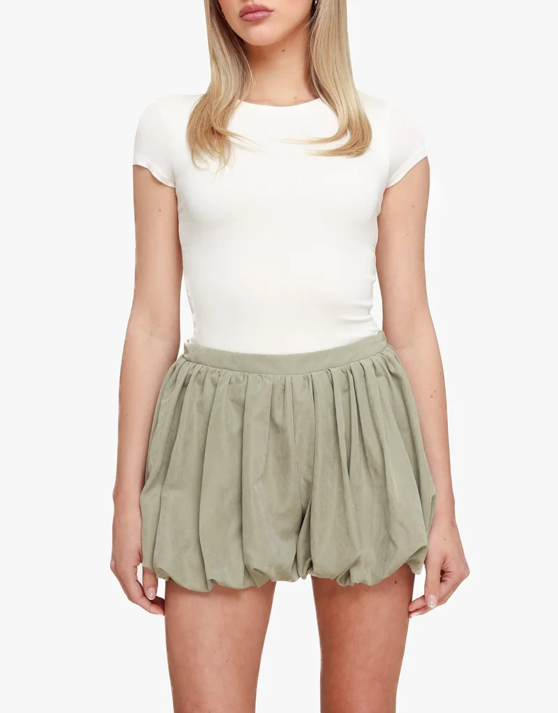 Khaki Petite Ballon - Short