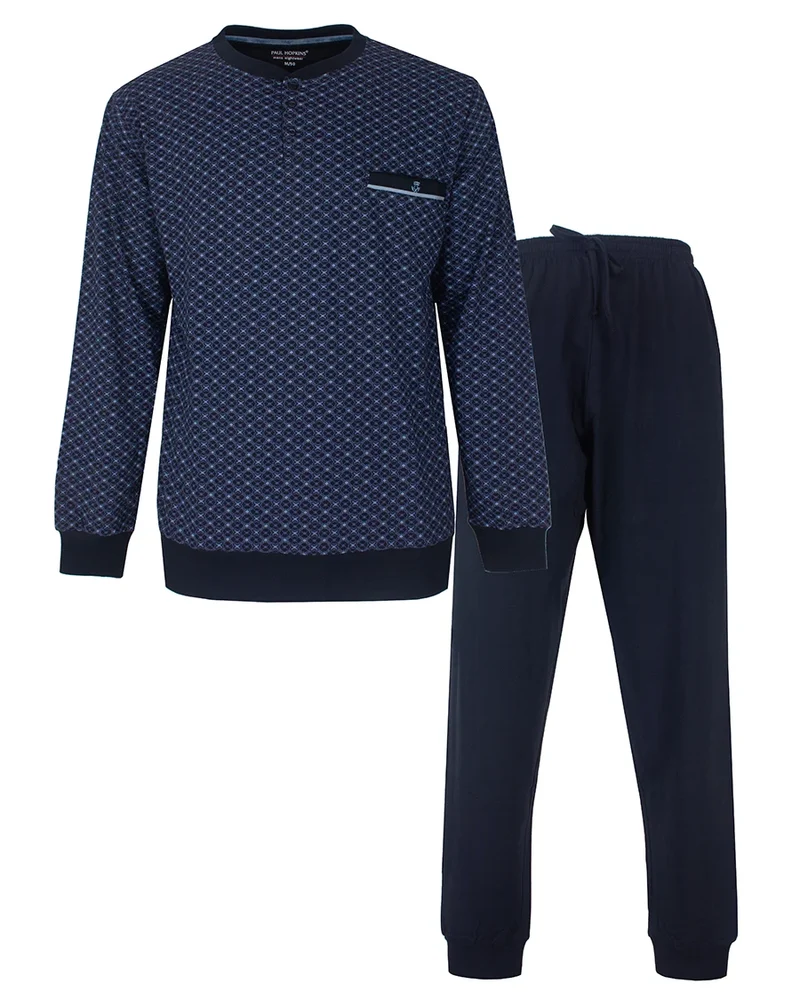 Paul Hopkins pyjama heren lange mouw - Knoopsluiting -