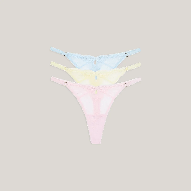 Lace Strings (3-pack) - Pastel
