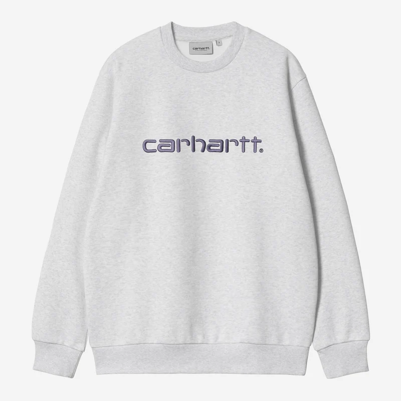 Carhartt WIP DAMES Carhartt Sweatshirt | Ash Heather Cozy Purple