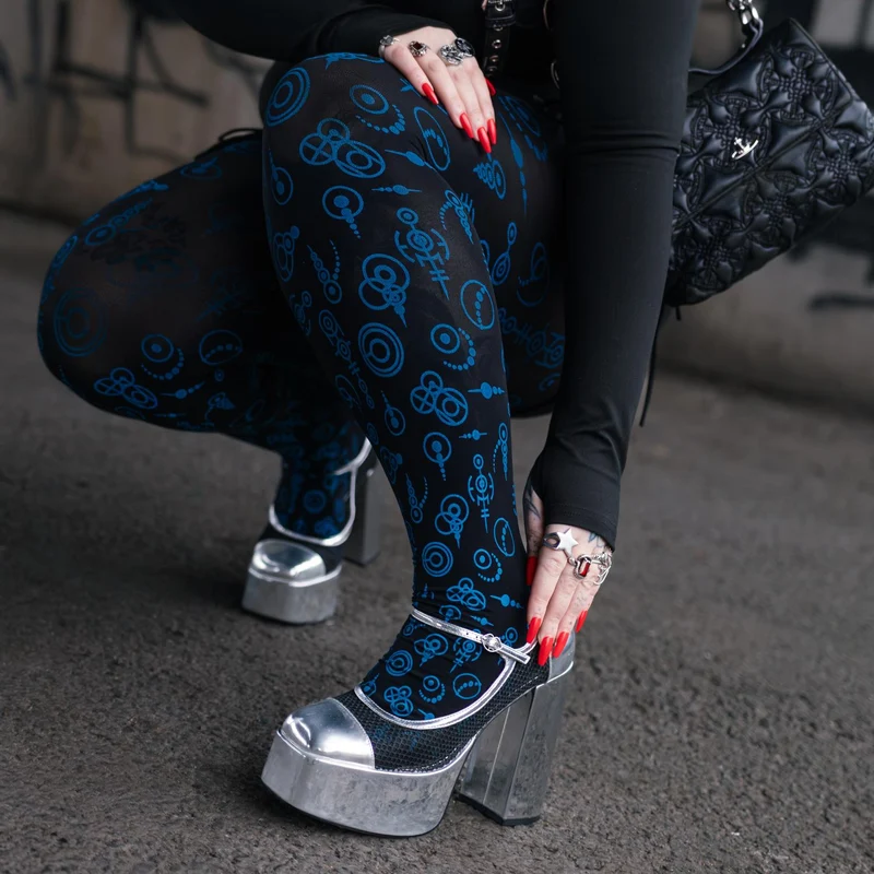 80 Denier Opaque Tights - Crop Circles