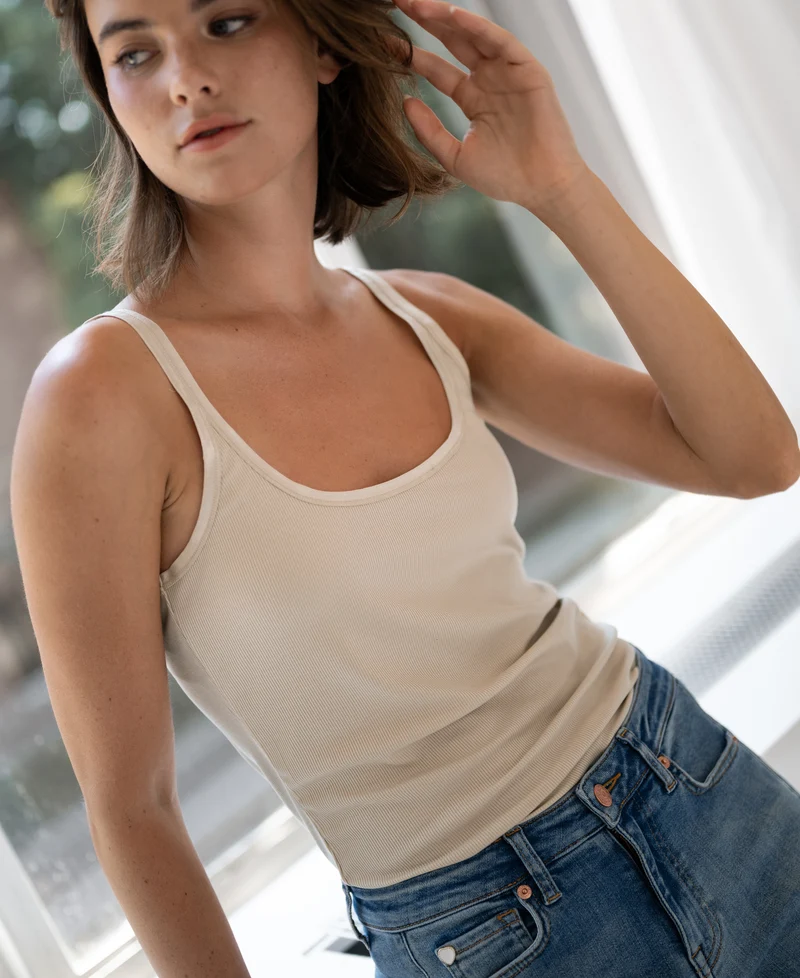 Luxe Cami top LE BASTILLE Zand