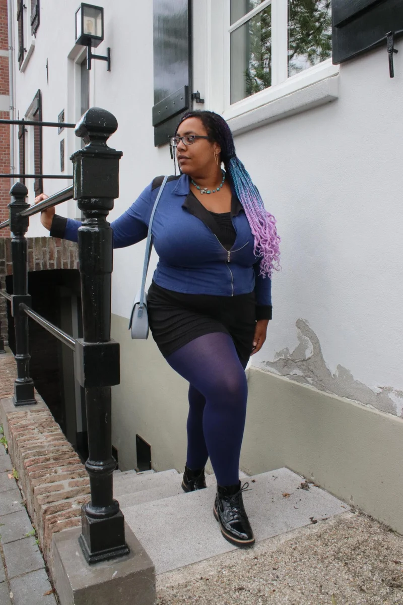 80 Denier Castor Oil Tights - Navy